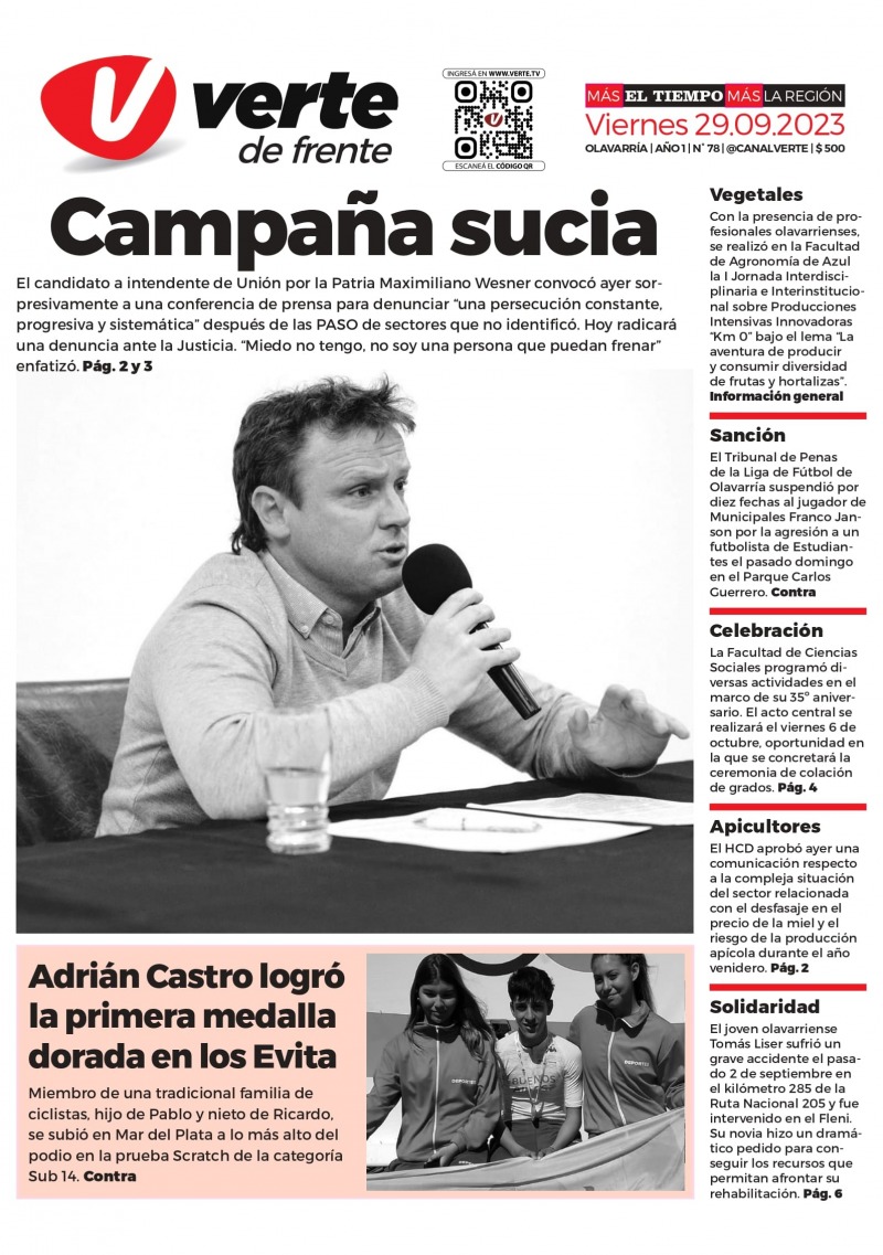 La tapa de Verte en Papel